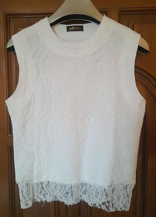 Блуза,топ гіпюр