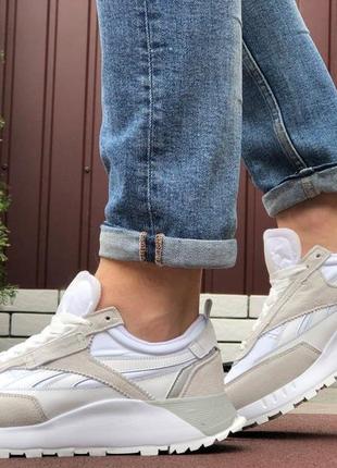 Reebok 🆕повседневные мужские кроссовки🆕белые кроссовки рибок на весну🆕белая подошва4 фото