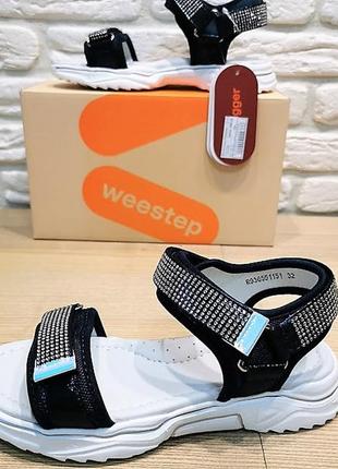 Босоніжки weestep 1151db синій розміри 33-353 фото