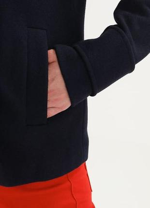 Брендовое демисезонное пальто с карманами modstrom denmark шерсть этикетка5 фото