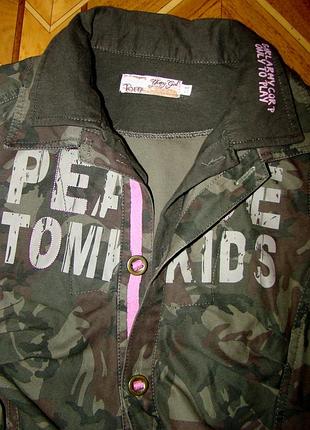 Камуфляжное платье для девочки 10-12 лет