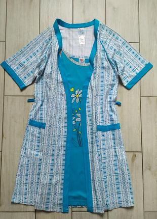 Комплект халат и ночная рубашка