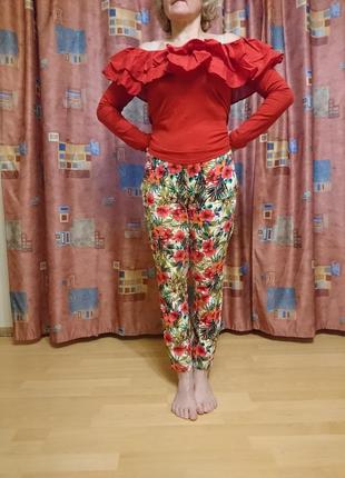 Строкаті літні штани котонові