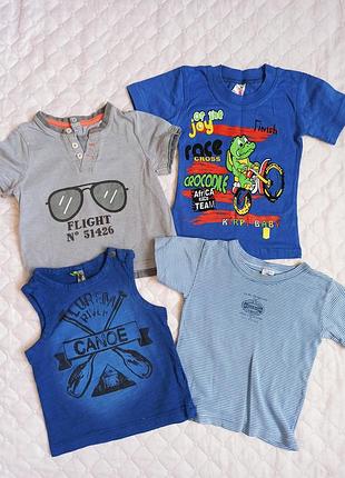 Набір футболок, майок на хлопчика зріст 74 86