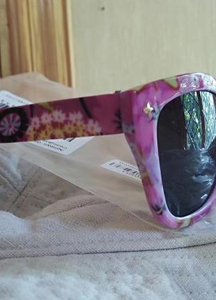 Солнцезащитные очки fashion star цветы розовые5 фото