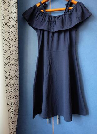 Плаття синє dorothy perkins з вишивкою, м6 фото