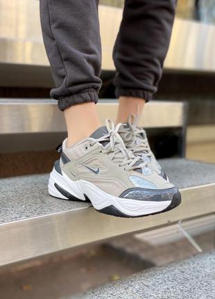 Кроссовки nike m2k tekno olive кросівки