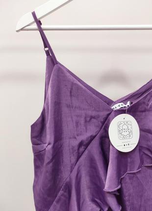 Распродажа красивая блуза на одно плечо от na-kd эффектная блузка майка новая (бирка)6 фото