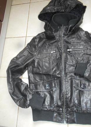 # распродажа#ozname# оригинал# куртка  унисекс из искусственной кожи# бомбер#3 фото