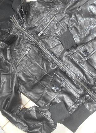 # распродажа#ozname# оригинал# куртка  унисекс из искусственной кожи# бомбер#4 фото
