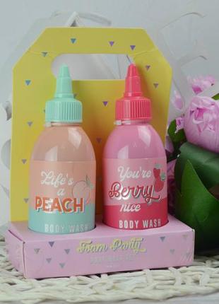 Набір для миття тіла; гель для душу фруктовий коктейль foam party body wash set