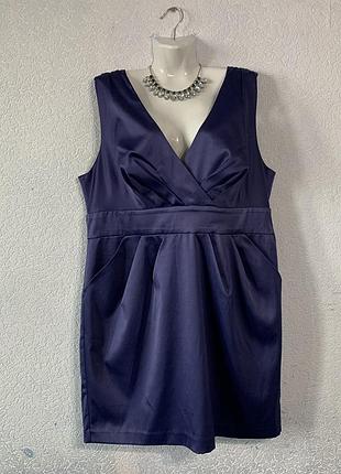 Платье мини миди большой размер 48 46 сарафан