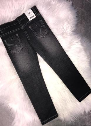 Новые темно-серые джинсы скини boboli на девочку 5 лет 110 см2 фото