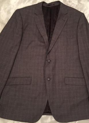 Костюм серый в клетку aspen&court 44r
