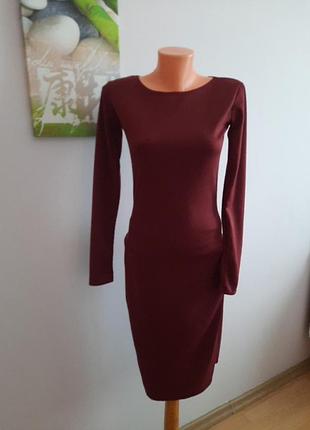 Плаття бордове 44 розмір