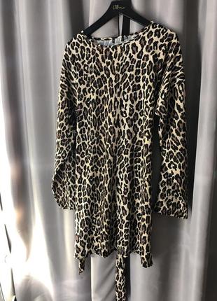 Платье  леопардовый принт2 фото