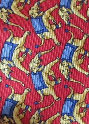 Редкий коллекционный галстук со слонами lorenzo италия4 фото