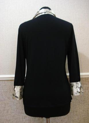 Трикотажна блуза з рукавами 3/4 великого розміру 16(xxl)8 фото