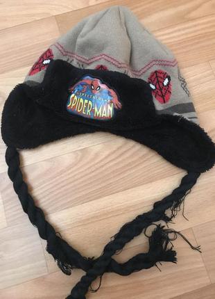 Зимняя шапка spider man
