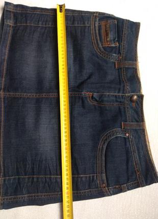 Короткая джинсовая юбка,котоновая юбочка4 фото