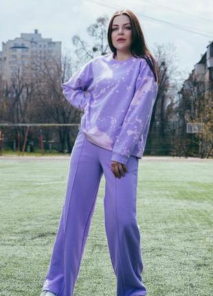 Трикотажний костюм лаванда 💜