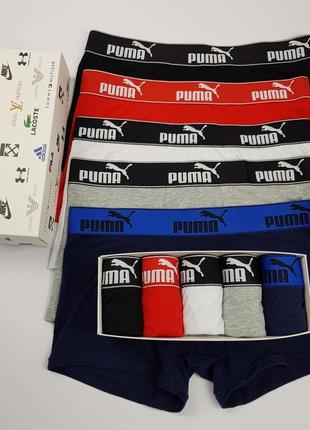 Подарочный набор трусов боксеры puma - 5 шт в коробке4 фото