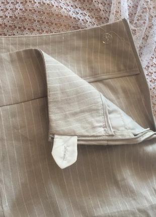 Льняные брюки палаццо в полоску h&m5 фото