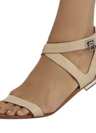 Дизайнерские босоножки bcbgmaxazria кожа внутри и снаружи. италия