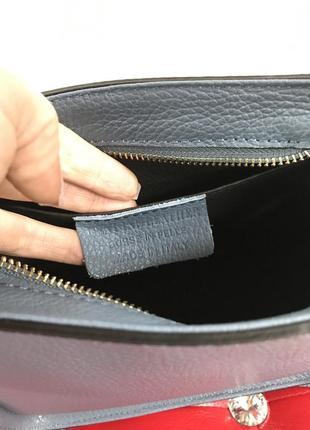Кожаная сумочка кроссбоди каркасная сумка италия🔥🔥🔥4 фото