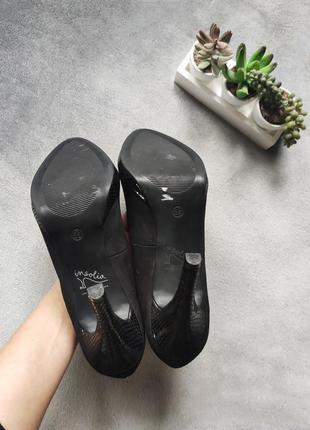 Чорні стильні класичні актуальні текстильні туфлі marks & spencer m&s6 фото