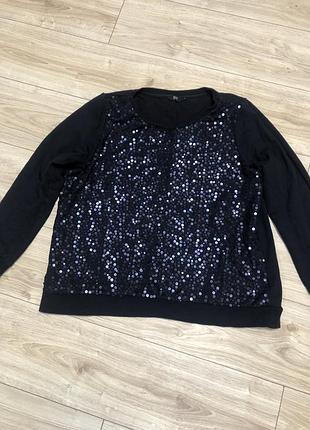 Бавовняний світшот в паєтки