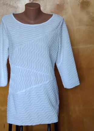 Р 18 / 52-54 стильна фірмова базова біла блуза блузка фактурна m&s