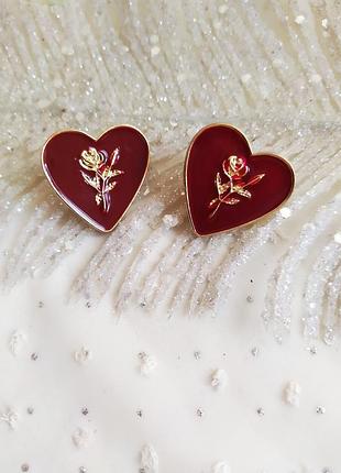 Сережки серце, серце сережки 2