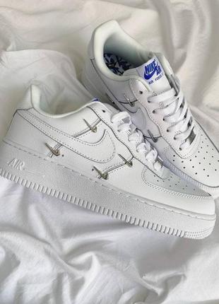 Nike air force🆕шикарные женские кроссовки🆕белые кожаные кеды найк аир форс2 фото