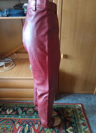 Кожа наппа! отличные мягкие кожаные брюки с высокой посадкой р. 42 azo&amp;pcp free2 фото