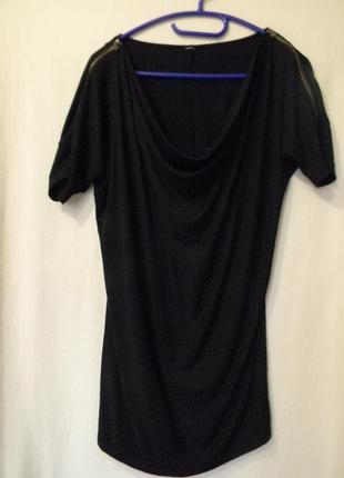 Трикотажна блуза-туніка з хомутом р. l