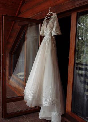 Дизайнерское свадебное платье, готова торговаться6 фото