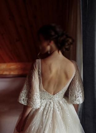 Дизайнерское свадебное платье, готова торговаться5 фото
