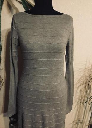 🔥 базовое 🔥 тёплое платье миди с рукавом кашемир хлопок3 фото