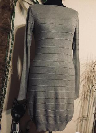 🔥 базовое 🔥 тёплое платье миди с рукавом кашемир хлопок2 фото
