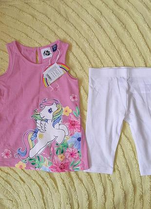 Костюм на літо my little pony 9-12м оригінал