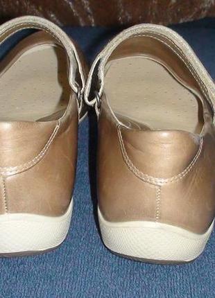 Ecco - кожаные туфли, мокассины3 фото