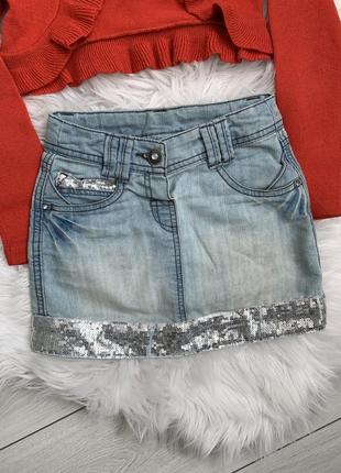 Юбка с паетками