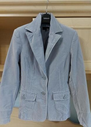 Бархарный піджак h&m розмір 34-36 100% бавовна
