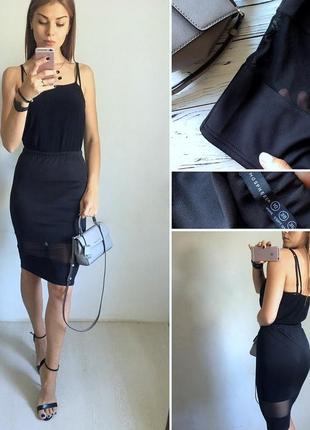 Atmosphere юбка-карандаш с вставкой из сетки