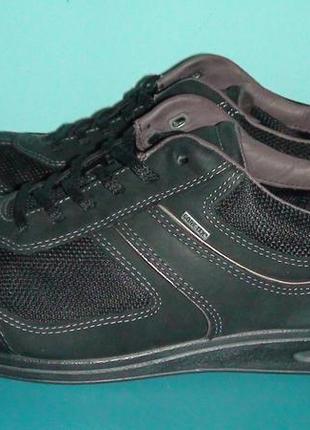 Ecco gore-tex - кожаные водостойкие кроссовки