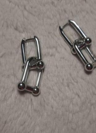 Серьги серебро 925 проба