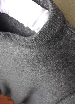 Кашемировый свитер серого цвета3 фото