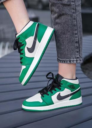 Nike air jordan 1 женские демисезонные кроссовки найк