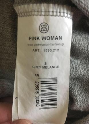 Стильная кофта толстовка меланж pink woman zara2 фото